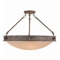 thumbnail image 6 of Meyda Tiffany 158204 Dionne 3 Light 14" Tall Semi-Flush Bowl Ceiling Fixture - Corinth, 6 of 7