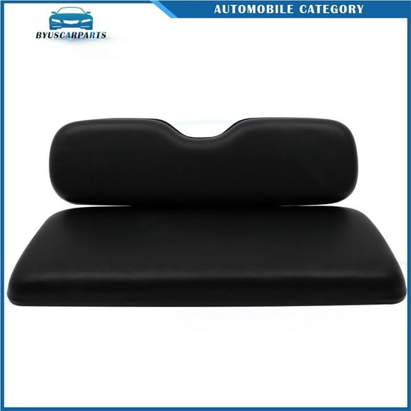 For EZGO TxT,ST,ST Sport,Valor models Black Golf Cart Rear Seat Cushion Set