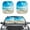 Blue Sky Shell Starfish Beach, variant on Kuiaobaty American Tribal Cow Print Foldable Car Windshield Sunshade 2 Pack Auto Front Window Sunshade Sun Shield Protector Automotive Accessories for Mini SUVs Small Sedans