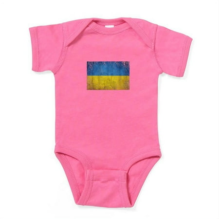 

CafePress - Patriotic Retro Flag Of Ukraine In Europ Body Suit - Cute Infant Bodysuit Baby Romper - Size Newborn - 24 Months