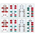 thumbnail image 1 of Envolturas de uñas navideñas Pegatinas de uñas de gel lindas Pegatinas de manicura autoadhesivas, 1 of 5