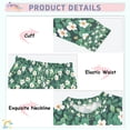 thumbnail image 3 of FORMRS Long Sleeve Top and Pants Pajama Set for Niños 2-Piece Sleepwear, Sizes 18M-8Y, Small White Flowers, 3 of 6
