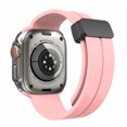 thumbnail image 2 of Apple Watch Size 42 44 45 49 mm Magnetic Buckle Premium Silicone Replacement Watch Band Strap for iWatch Series Ultra /9/8/7/6/SE/5/4/3/2/SE [ Pink ], 2 of 2
