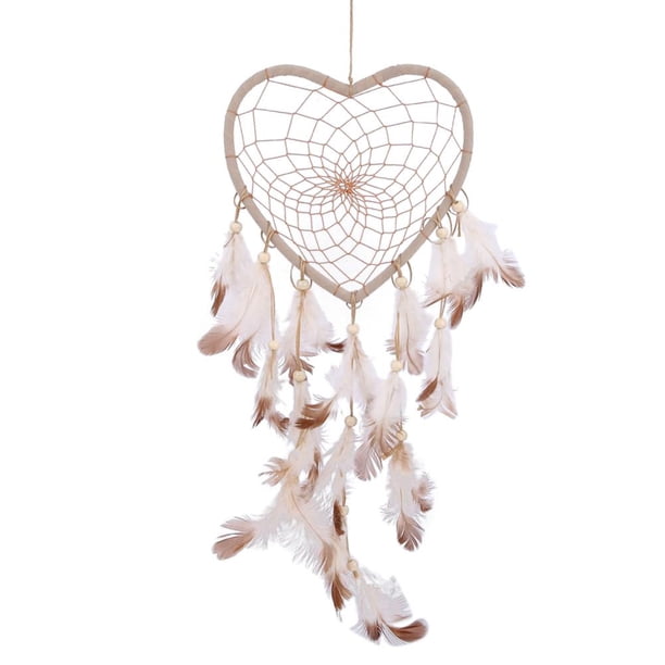 Colgante de atrapasueños, adorno colgante artesanal, creativo para regalo de novia, color beige, 5 uds. Likrtyny Para estrenar