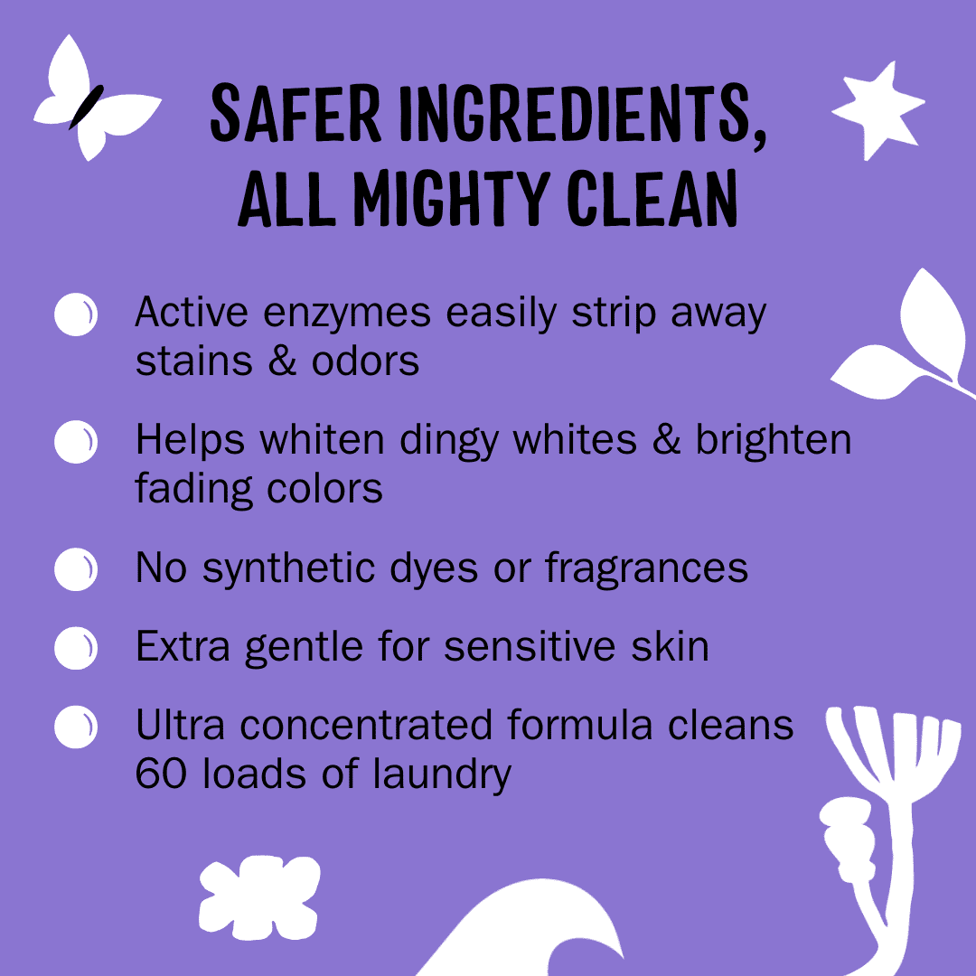 Molly's Suds Super Powder Detergent | Natural Extra Strength Laundry Soap, Stain Fighting | Sensitive Skin | Earth Derived Ingredients | Lavender, 60 Loads