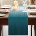 thumbnail image 3 of Table Runners 72 Inches Long Dress Scarves, Blue Ombre Farmhouse Kitchen Table Runner, Coffee Tablerunners, Contemporary Gradient Abstract Art 18x72 Inch, 3 of 9