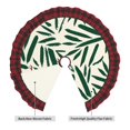 thumbnail image 2 of Sigee Palm Branch With Leaves for Christmas Decoration Tree Skirt Christmas Plaid Tree Skirt,Christmas home decor Holiday Tree Skirt Fits TChristmas Tree-36", 2 of 6