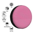 thumbnail image 4 of Goofa Pink Gingham Pattern Universal Tire Cover for Jeep, SUV, Truck, and Trailer – Waterproof, UV-Resistant,Easy to Install, Fits 14"-17" Tires-14 inch, 4 of 6
