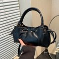 thumbnail image 4 of Bolso de hombro para mujeres en todo el partido PU Bolsas cruzadas de piel de cuero (negro), 4 of 9