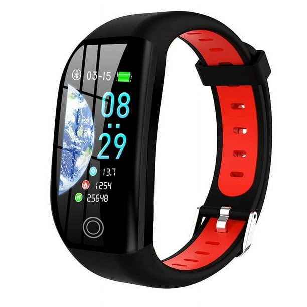 Reloj Rojo-Conectado Mujeres Hombres Niños IP68 Reloj de Pulsera Conectado a Prueba de Agua Conectar con Cardio Podómetro Sueño Despertador Notificaciones Reloj Inteligente Deportivo