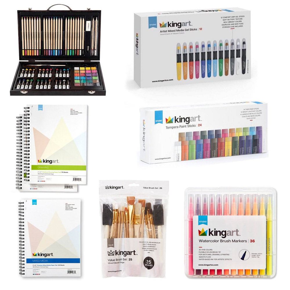 KINGART® Ultimate Mixed Media Art Set Multipack, 180 PC