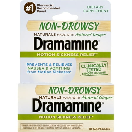 - Dramamine Non-Drowsy Motion Sickness Relief, 16.0 CT
