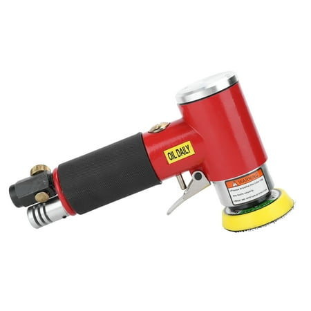 

Polishing Machine Pneumatic Air Sander Low Energy Consumption Double-rotation Polishing Method Air Sander For Repair Industries Construction Red