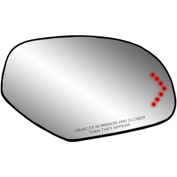 40204 - 07-13 Cadillac Escalade / Chevrolet Suburban and Silverado / GMC Tahoe, Sierra and Yukon Replacement Mirror Glass with backing plate, Heated, Turn Signal - check for fitment