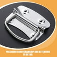 thumbnail image 4 of CATIEBYE 2pcs Metal Handle Chest Handle Silver Plated Iron Holding Toolboxes Industrial Hardware, 4 of 8