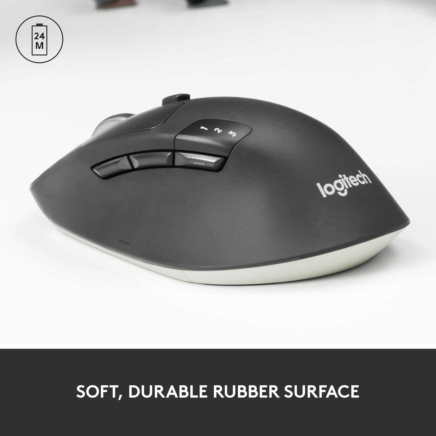 MX Master 2S Bluetooth Edition Wireless Mouse Multi-Surface Hyper-Fast Scrolling Ergonomic Rechargeable Connects Up to 3 Mac/PC Computers - Graphite
