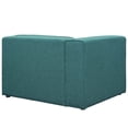 thumbnail image 3 of Modway Mingle Modern Style Polyester Fabric Left-Facing Sofa Chair in Teal Blue, 3 of 4