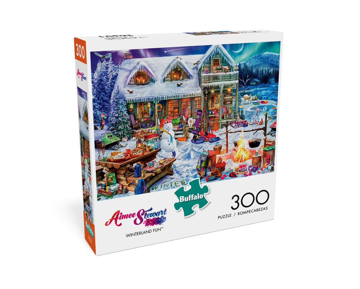 Buffalo Games - Le puzzle Aimee Stewart - Winterland Fun - en 300 pièces