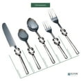 thumbnail image 7 of Elyon Reef Knot Reflective Silver 20 Piece Flatware Set Indian Artisan-Made Set Hand-Forged Stainless Steel Service for 4, 7 of 7