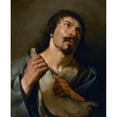 thumbnail image 2 of Ludovico Carracci 20x24 Gold Ornate Framed and Double Matted Museum Art Print Titled - Saint Sebastian Thrown into the Cloaca Maxima (1612), 2 of 4