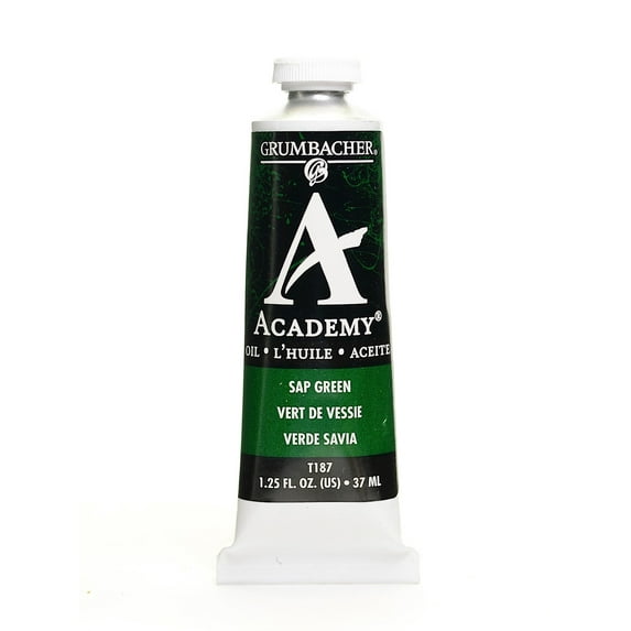 Academy Oil Colors sap green, 1.25 oz. (pack of 3)