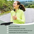 thumbnail image 6 of Non-Woven Fabric Disposable Neck Collar Sweat Pads Collar Shirt Protector Absorbent Collar Liners Pads Black 288x67x0.6mm, 6 of 6