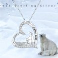 thumbnail image 2 of Coachuhhar 925 Sterling Silver Bear Necklace, 18"+2" Rolo Chain, with Gift Box, Silver (Women's), 2 of 8