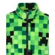 thumbnail image 4 of Chaqueta Minecraft Creeper para niños pequeños, forro polar con cremallera, verde 7-8, 4 of 9