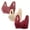 Wine, variant on yievot 3 Pack Front Closure Bras for Womens Bras Front Snaps Seniors Snap Front Bra Older Women Comfort Everyday Bras Wireless Push Up Bra