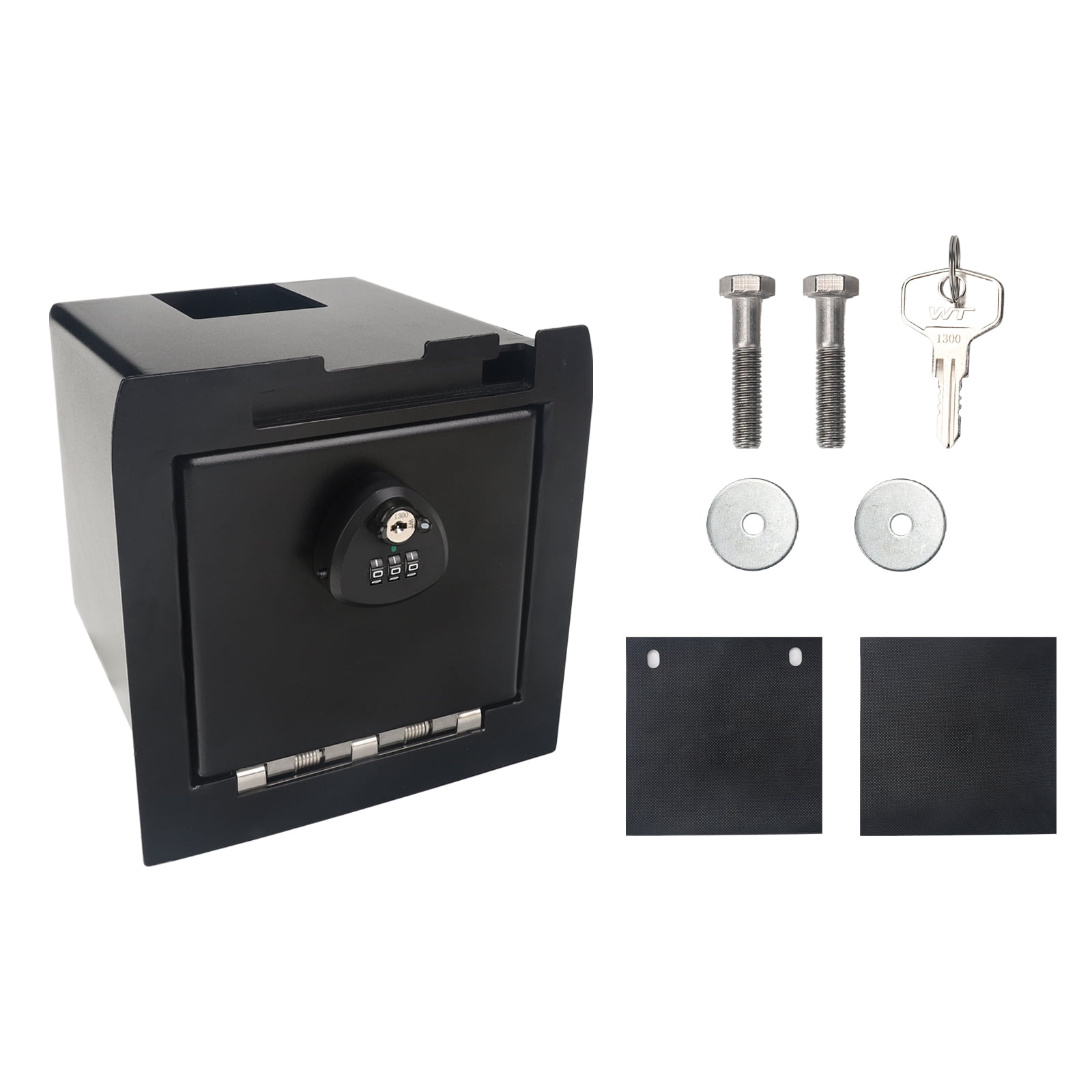3mirrors Center Console Safe Gun Safe with Spring Hinges Compatible with 2016-2023 Toyota Tacoma Replacement for 00016-35986