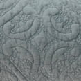thumbnail image 4 of Parkland Collection Cristal Transitional Quilted Gray Throw Pillow, 4 of 7