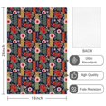 thumbnail image 2 of 2 Pcs Pioneer Flower Floral Print Pattern Kitchen Towels, Funny Microfiber Dish Towel Set, 18" X 26" Tea Towels, 2 of 6