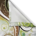thumbnail image 3 of Ambesonne Floral Kitchen Curtains, Flowers Ivy Leaves Ivy, 55"x45", Earth Yellow Burgundy, 3 of 3