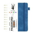 thumbnail image 2 of WHEANG Password Book – Internet Address & Password Organizer With Laminated Alphabetical Tabs – Password Journal – Hardcover Medium Size 6.1x4.8”, 2 of 9