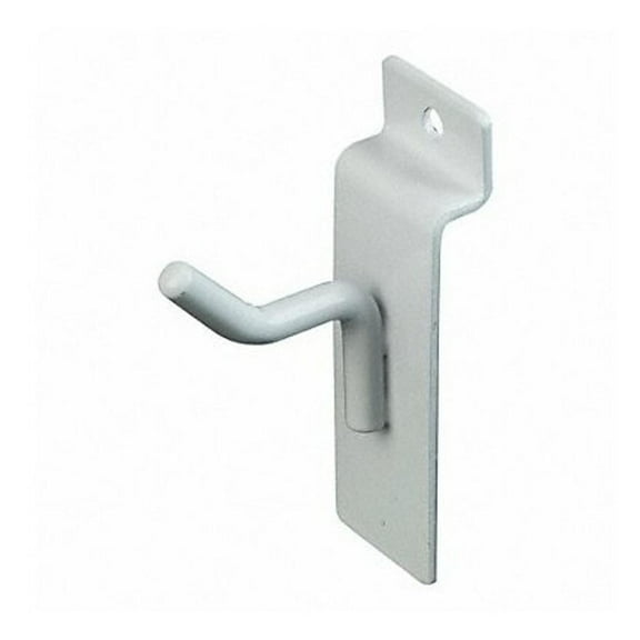 Econoco - EWH/H1 - 1" Deluxe White Slatwall Hook - Sold in Pack of 96