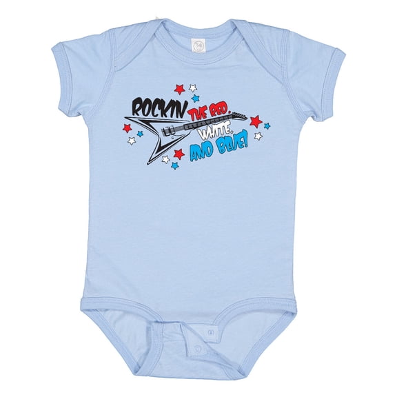 Inktastic Rocking the Red, White, and Blue Boys or Girls Baby Bodysuit