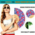 thumbnail image 6 of Hand Fan Fruits Design Pomegranate Foldable 9inch 23cm with Bamboo Rib and Cotton Pouch 1 pack, 6 of 6