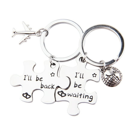 Puzzle Keychain Set Long Distance Relationships Gifts For Couples Love Friendship