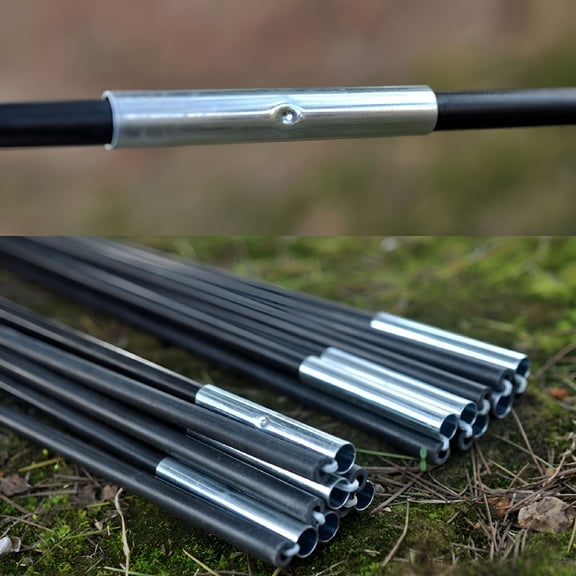 LAMIRO Telescopic Poles Tent Poles Fiberglass Tent Poles Replacement Poles