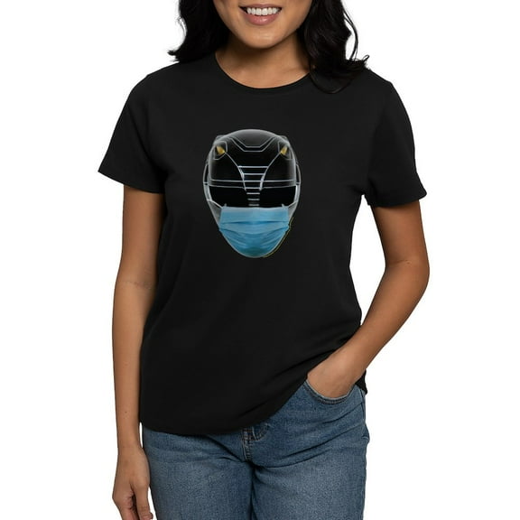 CafePress - Power Rangers Black Ranger W Women's Value T Shirt - Women's Traditional Fit Dark T-Shirt