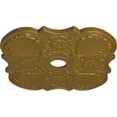 thumbnail image 3 of 29"OD x 3 5/8"ID x 1 3/8"P Flower Ceiling Medallion (Fits Canopies up to 6 1/4"), Hand-Painted Gold, 3 of 6