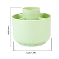 thumbnail image 2 of 360 Degree Rotating Pen Holder Multifunctional Desk Organizer with 5 Compartments Rotatable Makeup Pen Storage Box Stationery Organizer for Office Home, 2 of 3