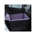 thumbnail image 1 of 1pc Foldable Waterproof Double Layer Pet Car Seat Cover For Rear Seat, Dog & Cat Moving Bed, 1 of 4