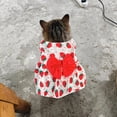 thumbnail image 2 of Floral Pet Dress - Polyester Fabric, Adjustable Snap Buttons, Breathable Mesh, Leash Attachment, Suitable for Small Dogs & Cats, 2 of 5