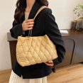 thumbnail image 3 of Puffy Hobo Bag Bolso Mujer Nylon Mano para El Viajes Compras, 3 of 9