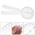 thumbnail image 4 of 2Pcs Transparent Angle Ruler Goniometer Measuring Tool Portable Design, 4 of 7