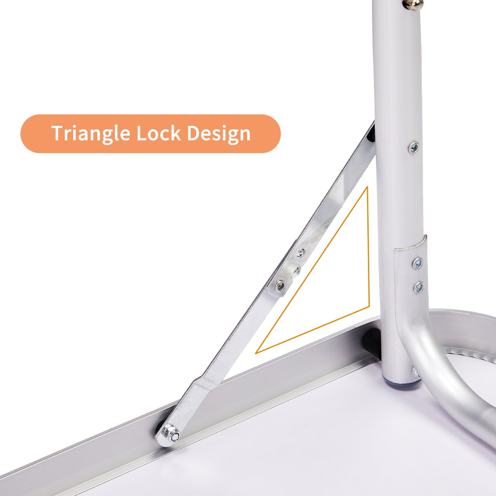 4Ft Portable Multipurpose Folding Table White