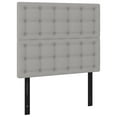 thumbnail image 5 of vidaXL Box Spring Bed with Mattress Light Gray 39.4"x74.8" Twin Fabric, 5 of 6