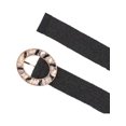 thumbnail image 2 of CTM One Size Raffia Stretch Belt with SeaShell Buckle (Women), 2 of 3