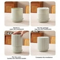 thumbnail image 3 of Mini Trash Can with Lid, Small Plastic Garbage Container Bin Trash Can for Desktop, Tabletop, Coffee Table or Countertop Trash Bin Table Wastebasket Paper Basket for Office Bathroom(Dark Gray), 3 of 7